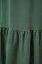 Women's Ruffled Hem Emerald Green Skirt - 5