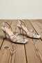 Women's Metallic Ankle Strap Square Toe Thin Heeled Summer Sandals Comfortable Casual Modern Stylish