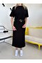 Black Belted Modal Dress - 7