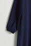 Half Double-Breasted Coat - Navy Blue - 3