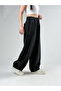 Black Striped Women's Oversize Pants Coc3172 - 3
