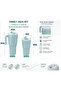 Kale Sippro Mug Set of 2 Interlocking Water Bottles with Straws 1250 ml + 750 ml - 3