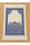 Luxurious Velvet Woven Prayer Rug with Soft Texture and Fringed Mihrab Pattern, Navy Blue - 6