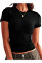 Blessed Printed Cotton Lycra Body Tee Crop T-Shirt - 6