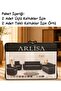 Arlis a Jacquard Bark Stretch Maxi Sofa Cover (3+3+1+1)-Natural - 2