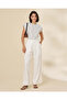 Women White Casual Trouser - 5