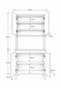 Coffee Cabinet Coffee Corner Kitchen Coffee Station Multi-Purpose Cabinet with Led Lighting - 8