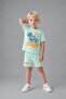 Disney Lilo & Stitch Licensed 2-Piece Bright Light Green Set for Baby Boy H4127A526Hs - 2