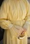 Women's Tulle Lace Detailed Waist Tie Set Yellow - 8