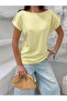Women's Yellow Casual Knitwear Blouse Frv0190 - 2