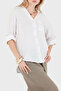Comfortable Fit Long Sleeve Linen Shirt Shirt 6684 - 5