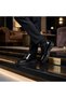 Black Patent Leather Thick Sole Loafer - 2