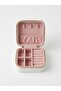 Portable Set of 2 Small and Large Jewelry Organizers with Mirror and Earring Compartment - 6