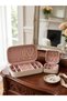 Portable Set of 2 Small and Large Jewelry Organizers with Mirror and Earring Compartment - 2