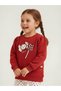 Girls Red Candy Print Long Sleeve Dress with Heart Print Leggings – 2-Piece Set - 3