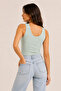 Women's Cotton & Modal V-Neck 6-Piece Camisole Undershirt - with Gathering Chest Pads - 2