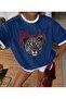 Unisex Men/Women Leoparphude Different Collar Custom Printed Oversize Cotton T-Shirt