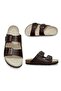 Unisex Sandals Slippers Leather and Cork Sole - 3