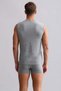 Egyptian Modal by Tencel Hercules Slim Fit V-Neck Sports Athlete Undershirt / T-Shirt Gray Melange - 2