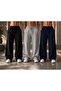 3-Piece Baggy Tracksuits Seasonal Trackpants Black+Gray+Navy Blue