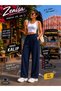 3-Piece Wide-Leg Comfortable Fit Daily Wear Black+Gray+Navy Blue Color - 4