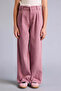 Wide Leg Fluid Fabric Trousers for Girls G6368A826Sm - 5