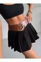 2-Piece Gold Buckle Elastic Women's Belt, Jacket Belt, Shirt Belt, Dress Belt - 7