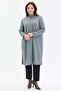 Stand collar two thread zippered tunic