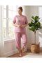Boyraz Women's Large Size Cotton Capri Pajama Set