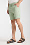 Men's Slim Fit Summer Muslin Shorts - 5