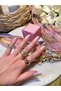 Gold Purple Zircon Stone Vintage Adjustable Non-Tarnish Ring - 4