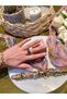 Gold Green Zircon Stone Vintage Adjustable Anti-Tarnish Ring - 3