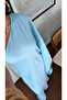 Blue Bandana One-Sleeve Satin Dress - 10615 - 5