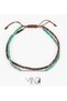 Ebony Men’s Bracelet, 925 Sterling Silver Plaque Bracelet, Turquoise & Wood Beaded Handmade Adjustable Jewelry - 2
