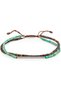 Ebony Men’s Bracelet, 925 Sterling Silver Plaque Bracelet, Turquoise & Wood Beaded Handmade Adjustable Jewelry
