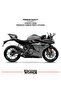 ملصق CFMOTO 250SR مصنوع من رقائق الكربون على الجانب الأمامي للرأس - 2
