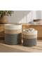 Ayame Cotton Storage Basket 35x35cm - Natural - 2