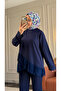 6527 - Stylish Comfortable Vortex Fabric Casual Women's Set with Cross Design Detail - 4