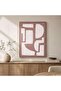 Cove Printed Canvas Framed Wall Art 60x80cm - Brown