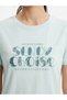 Women's 100% Cotton T-Shirt with Sequin Embroidery Detail on the Front - 4
