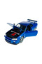 1:24 Scale Skyline Gt-R R34 Blue Diecast Model Car - Openable Doors and Hood - 2