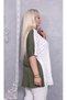 Women's Plus Size Summer High Quality Viscose Mother of Pearl Detailed Blouse Bat Sleeve Oversized Combed Cotton Beaded T-Shirt - 4