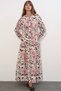 Women's Lilyum Fabric Long Hijab Dress 1513 - Pink - 2