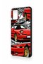 Samsung A51 Compatible Red Supra Patterned Silicone Case - 4