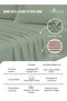 Pure Combed Cotton Bed Sheet Set Queen Size Sea Foam, 400 Thread Count Sateen Weave - 2