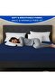 Queen Size Fitted Sheet (150x200cm) – 40cm Deep Pocket – Soft Microfiber (Navy Blue) - 3
