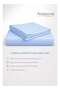 2-Piece Striped Microfiber Fitted Sheet Set Single 90x200cm with 1 Pillowcase, Sky Blue - 2