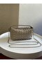 Stylish Mini Size Women's Hand and Shoulder Bag with Trok Detail and Chain Strap - 2