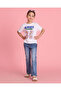 Girls White Printed T-shirt - 2