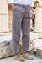 Sports Sweatpants Elastic Waist Cotton Thin Summer Fabric Large Size (Smoked) - 3